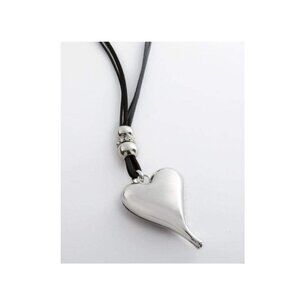 Nickel Free Necklace, Heavy Heart, 36 inches